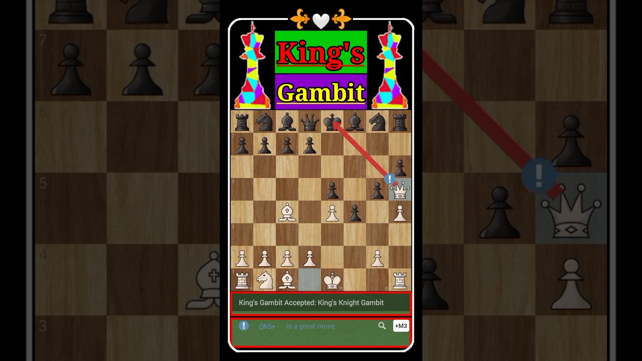 King's Gambit Accepted. #chess 